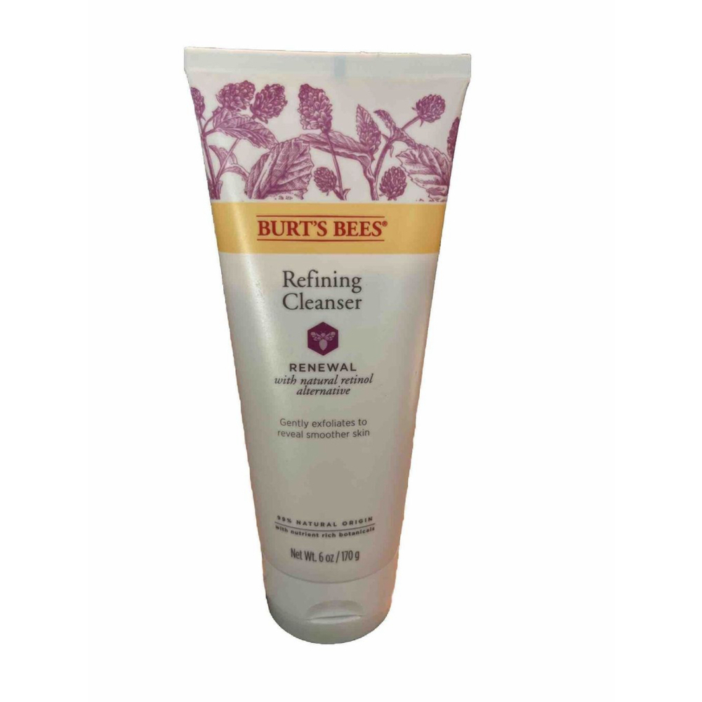 Burt's Bees Renewal Refining Cleanser with Natural Retinol Alternative 6oz New